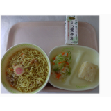 11月14日（木）　しょうゆラーメン　さっぱり漬け　りんご蒸しパン