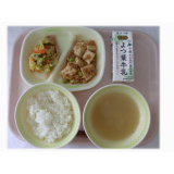 5月12日（月）　麻婆豆腐　くきわかめの中華和え　たまごスープ