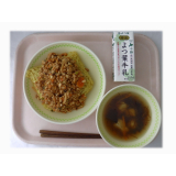 5月22日（木）　ジャージャー麵　もずくスープ