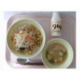 10月24日（金）　肉みそビビンバ　くずし豆腐のスープ