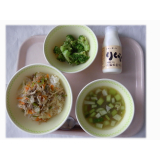 11月7日（金）　韓国風豚もやし丼　ブロッコリーナムル　クイッティオスープ