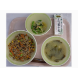 11月28日（金）　開拓丼　からし和え　じゃがいものみそ汁