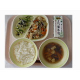 12月8日（月）　豆腐の中華煮　キャベツとのりのナムル　もずくスープ